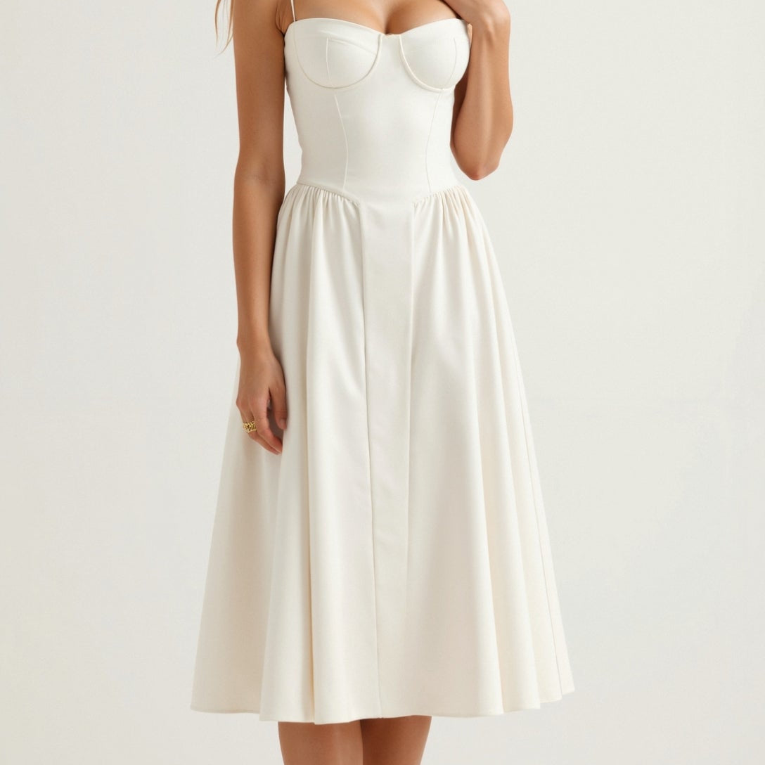 Odette Corset Midi Dress
