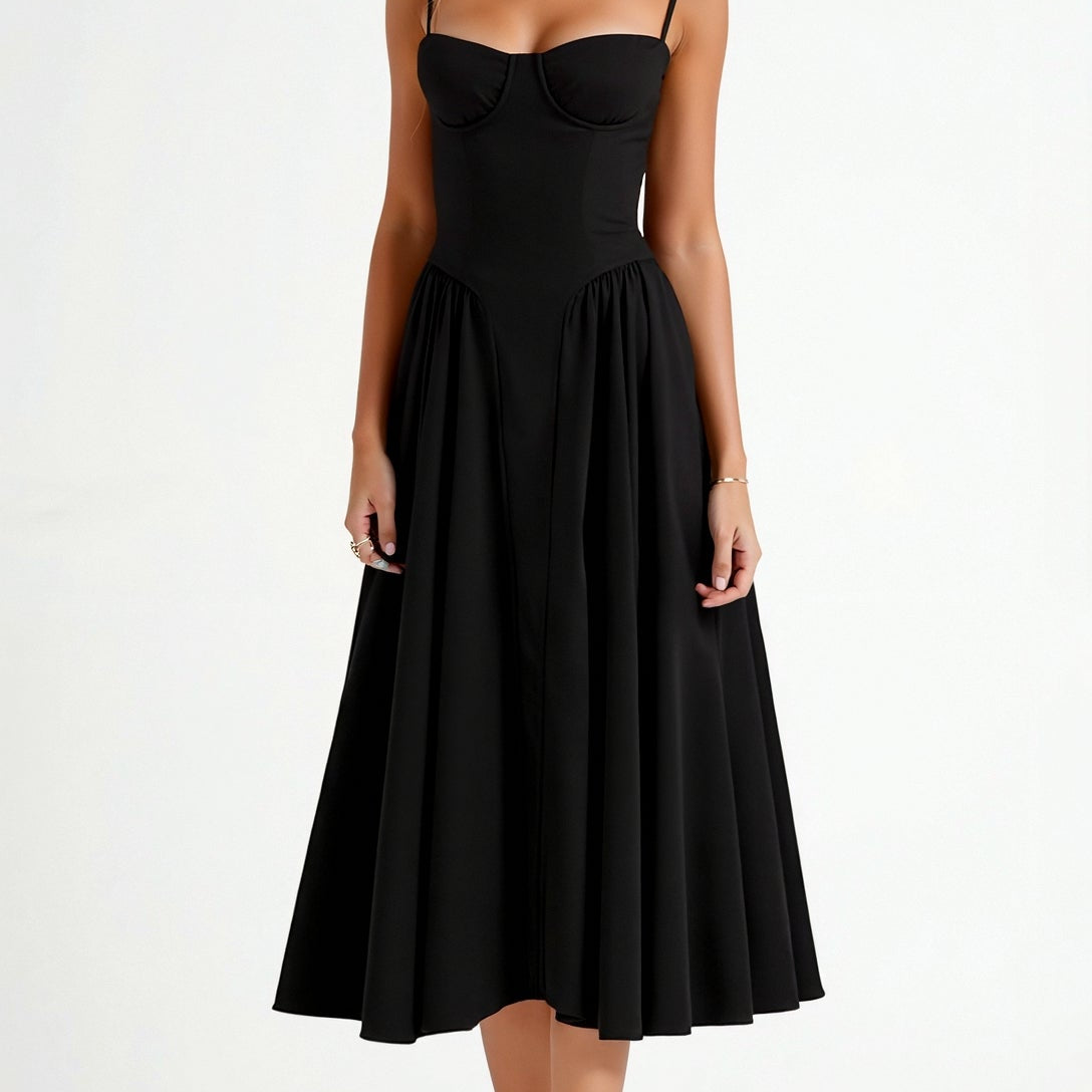 Odette Corset Midi Dress