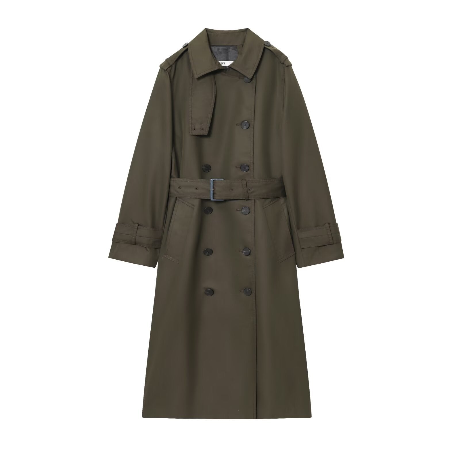 Alexandra | Women's Belted Double Breasted Long Trench Coat