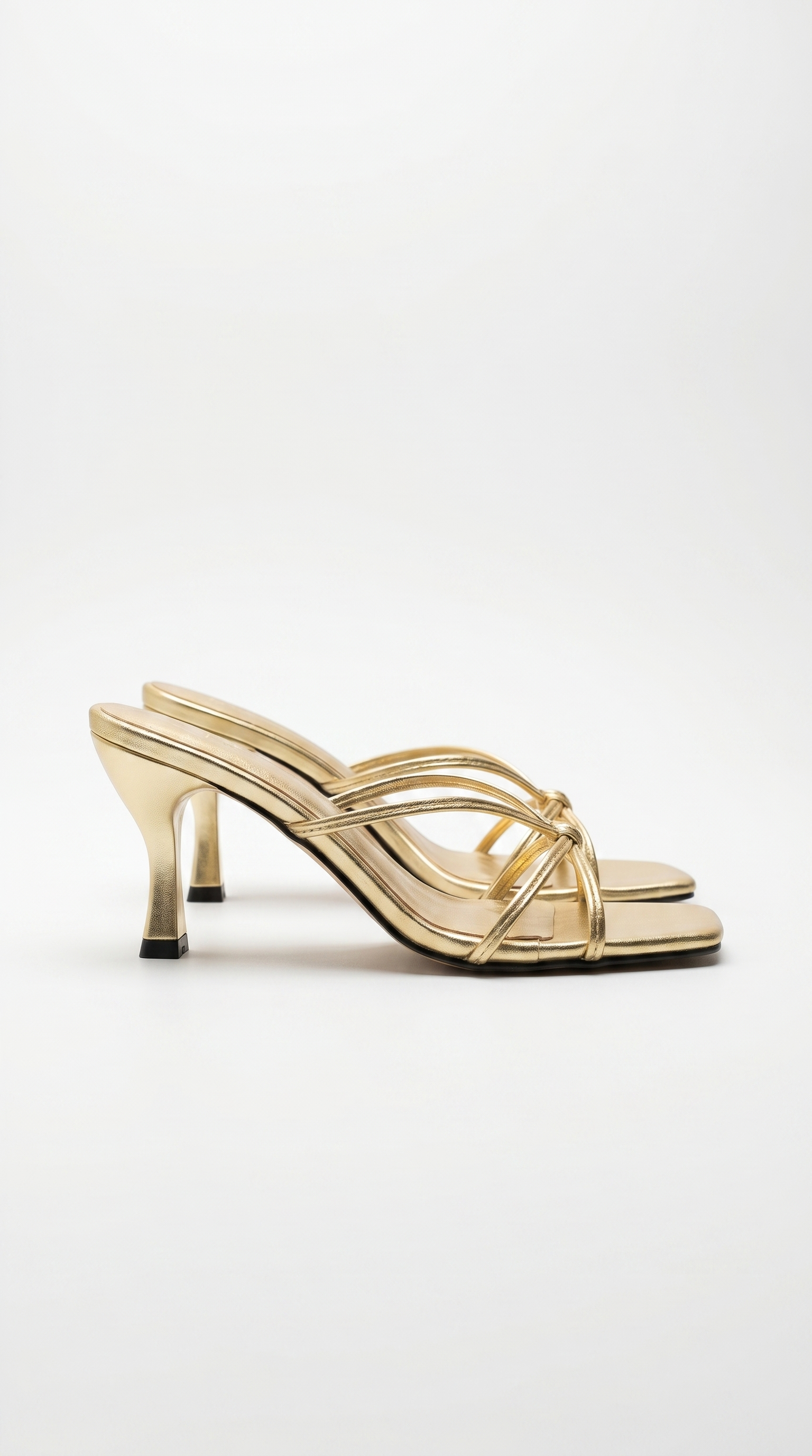 Avery | Women’s Strappy Square Toe Mule Heel Sandals