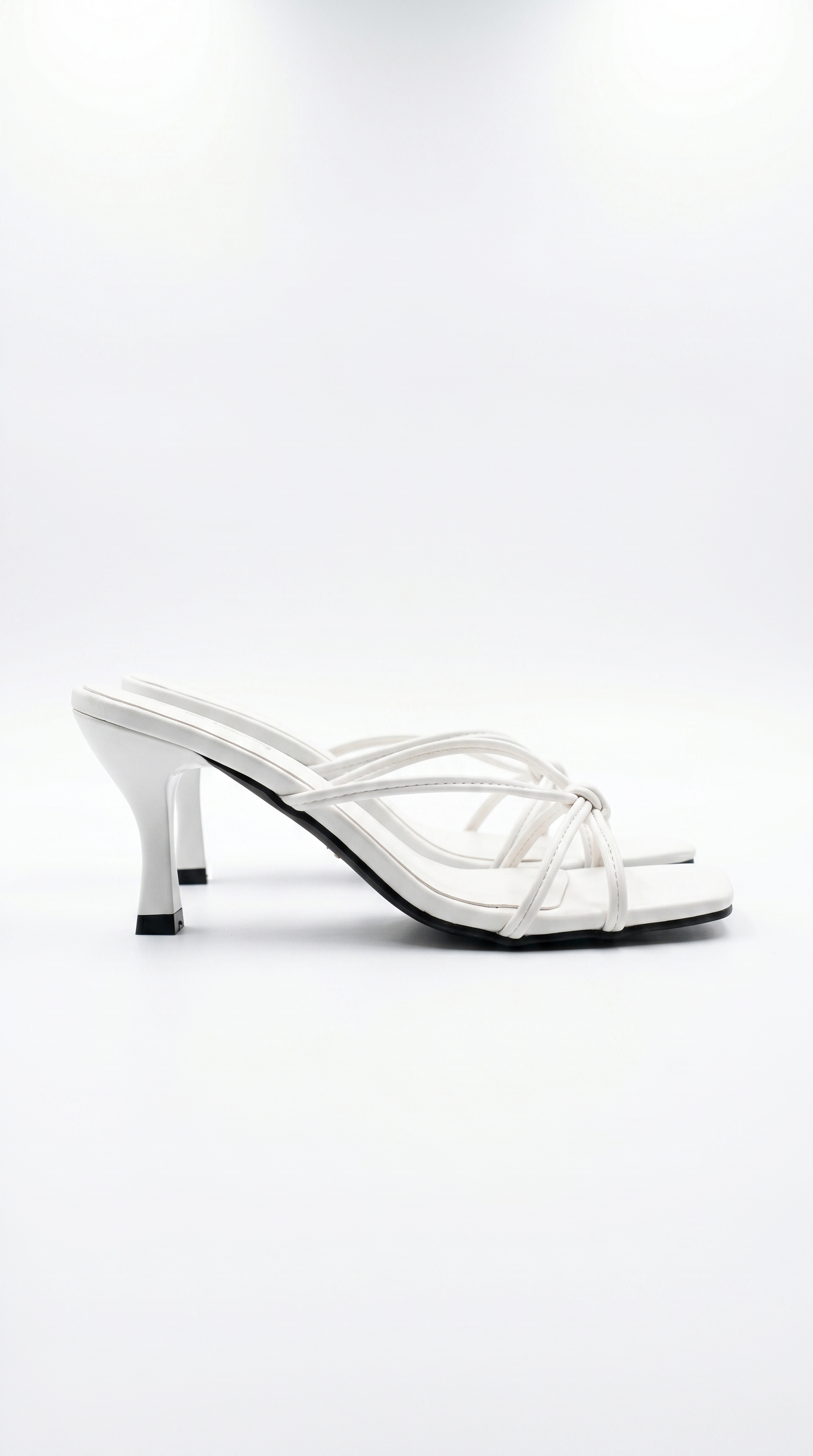 Avery | Women’s Strappy Square Toe Mule Heel Sandals