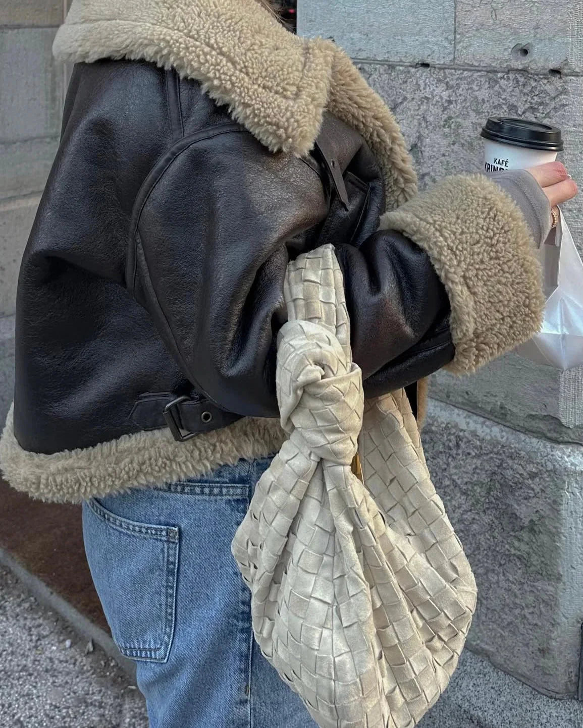 Brooklyn | Women's Aviator Faux Leather Jacket