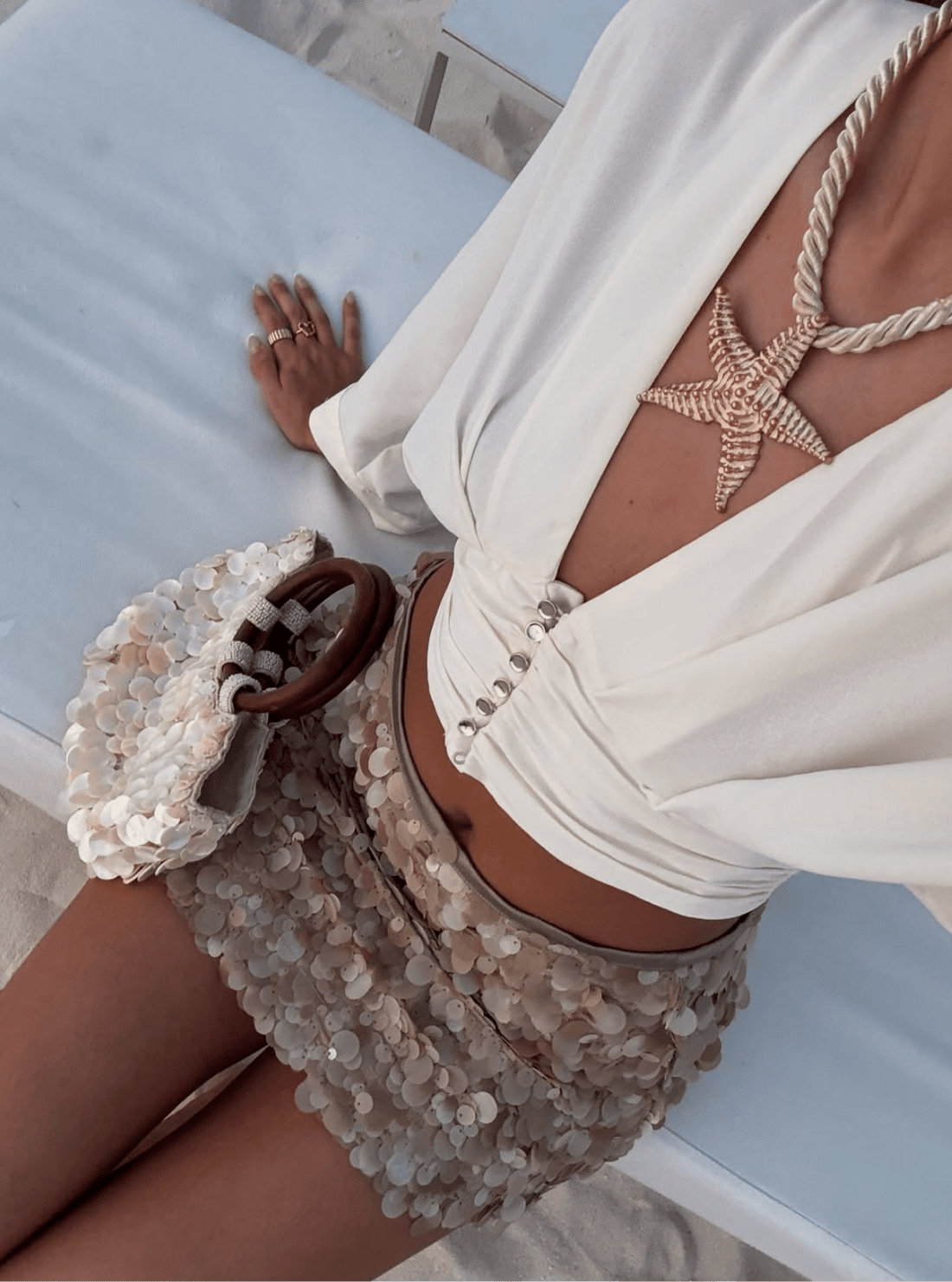 Gwen | Women's Sequin Beach Paillette Mini Skirt