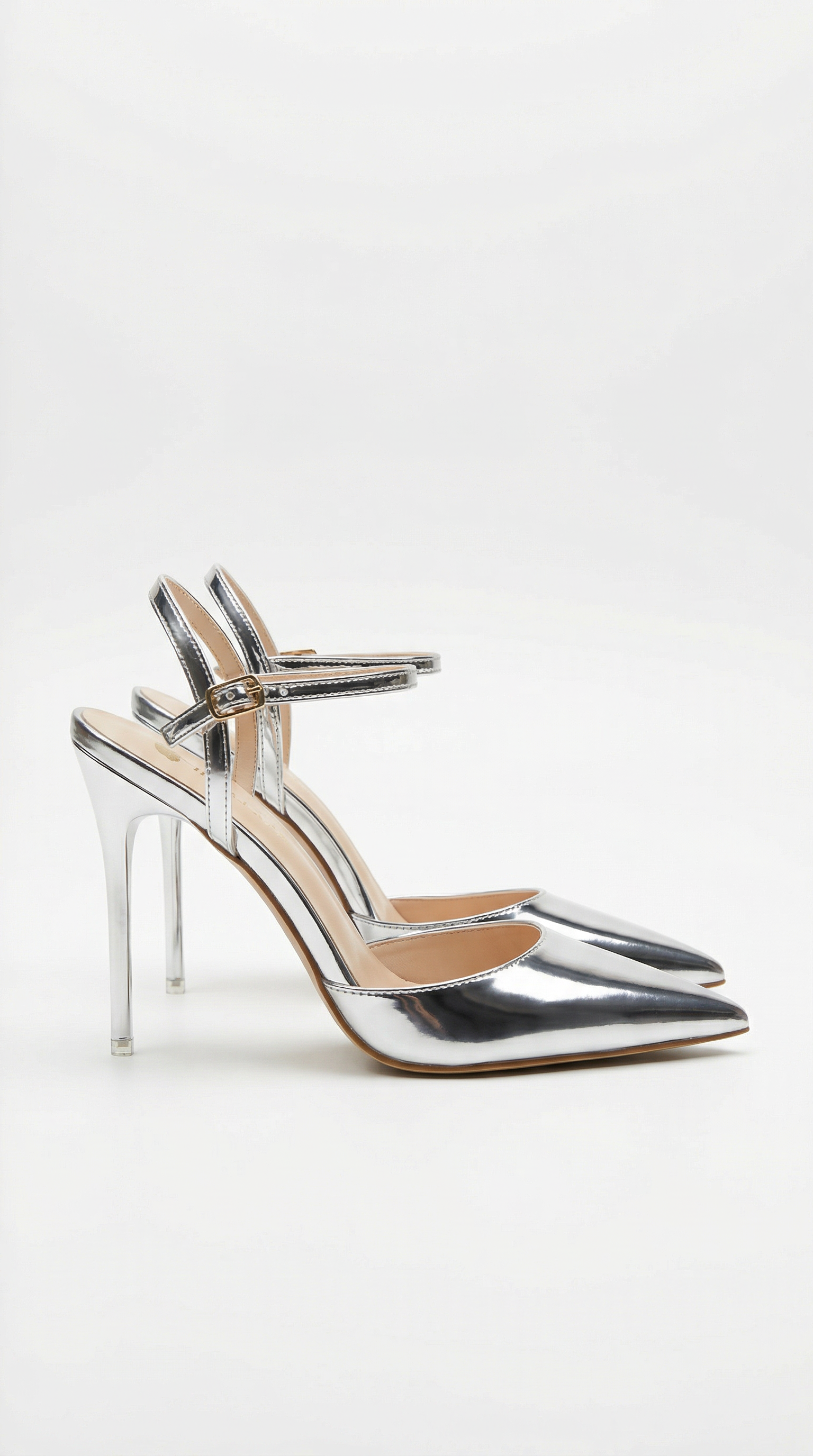 Jula | Women’s Metallic Pointed Toe Stiletto Sandals