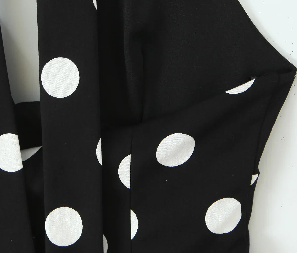 Paige | Women’s Polka Dot Deep V Halter Top