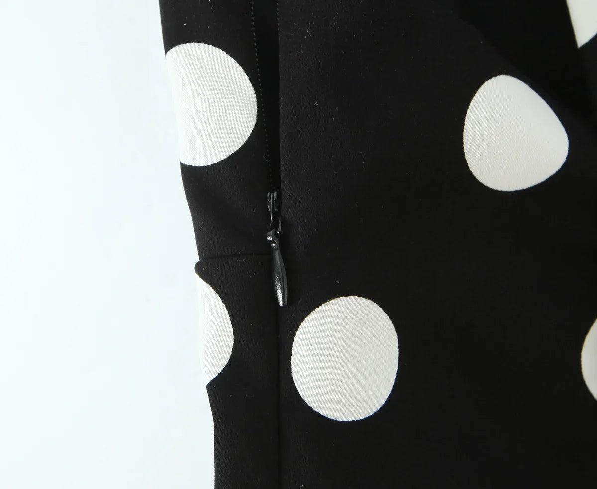 Paige | Women’s Polka Dot Deep V Halter Top