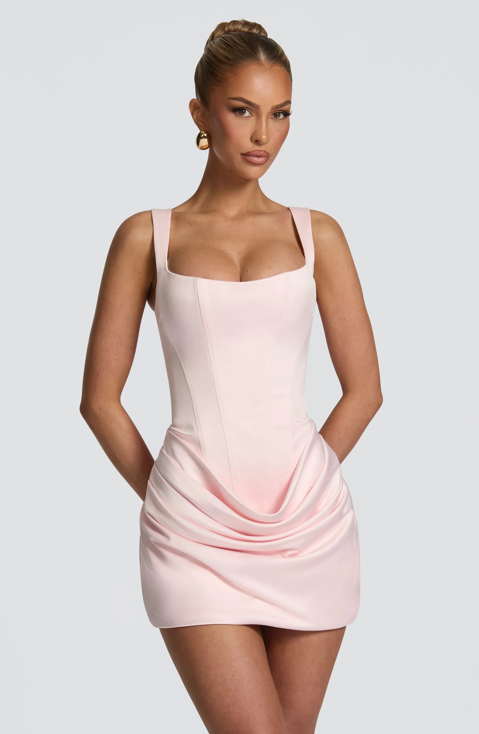 Amelie Ruched Mini Dress