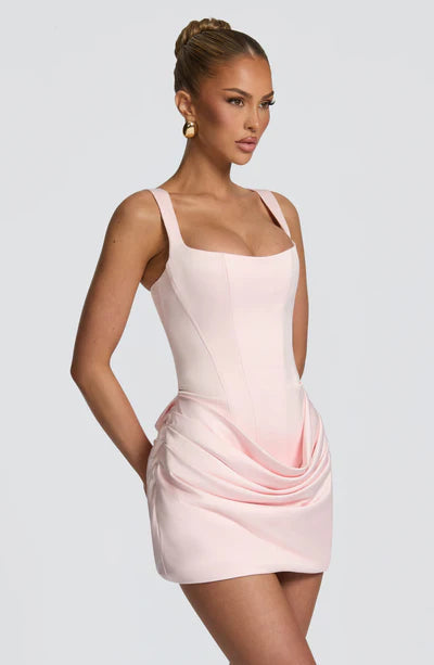 Amelie Ruched Mini Dress