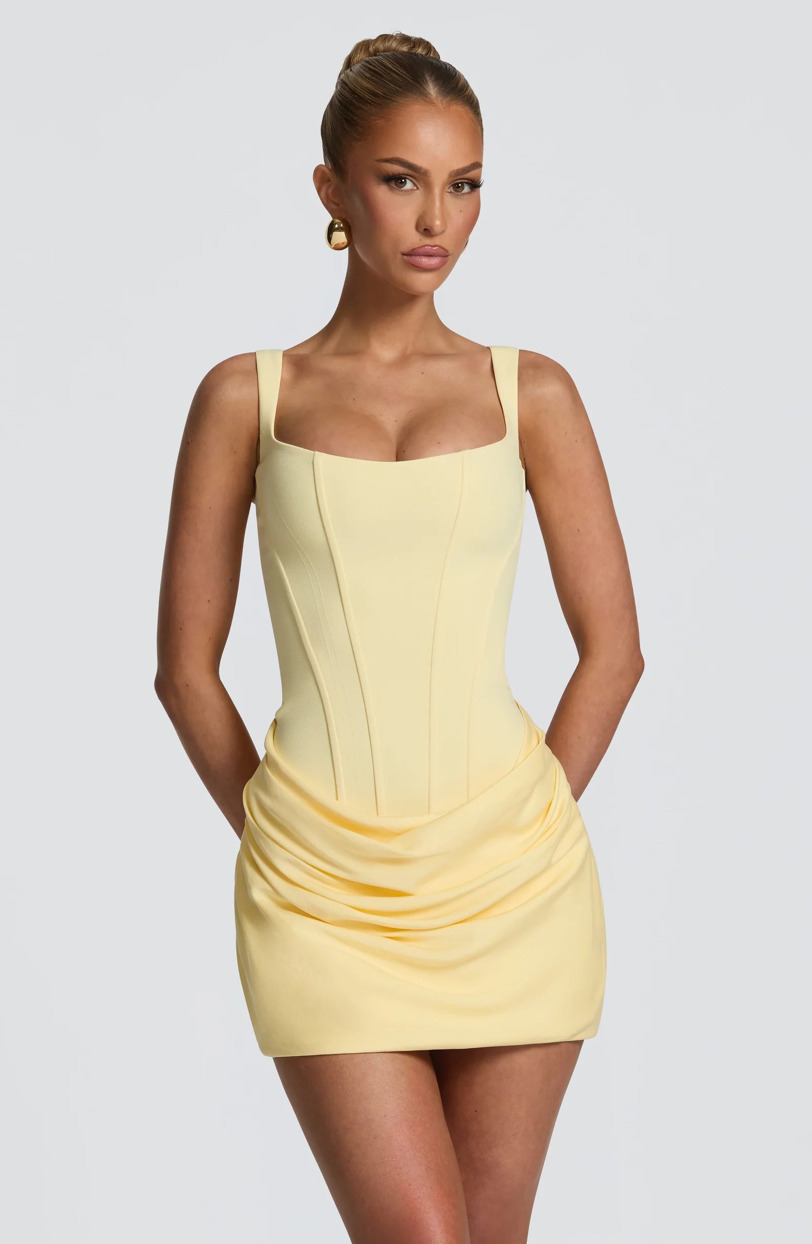 Amelie Ruched Mini Dress