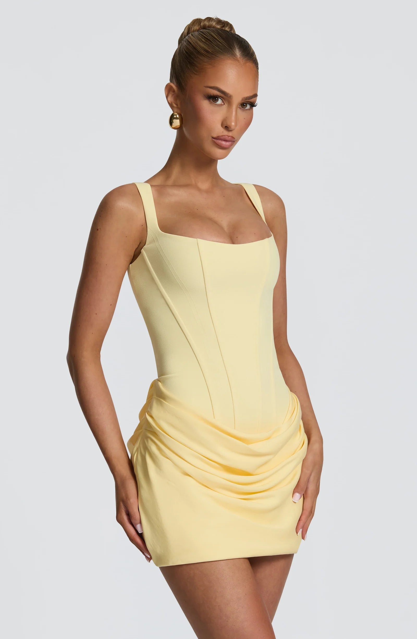 Amelie Ruched Mini Dress