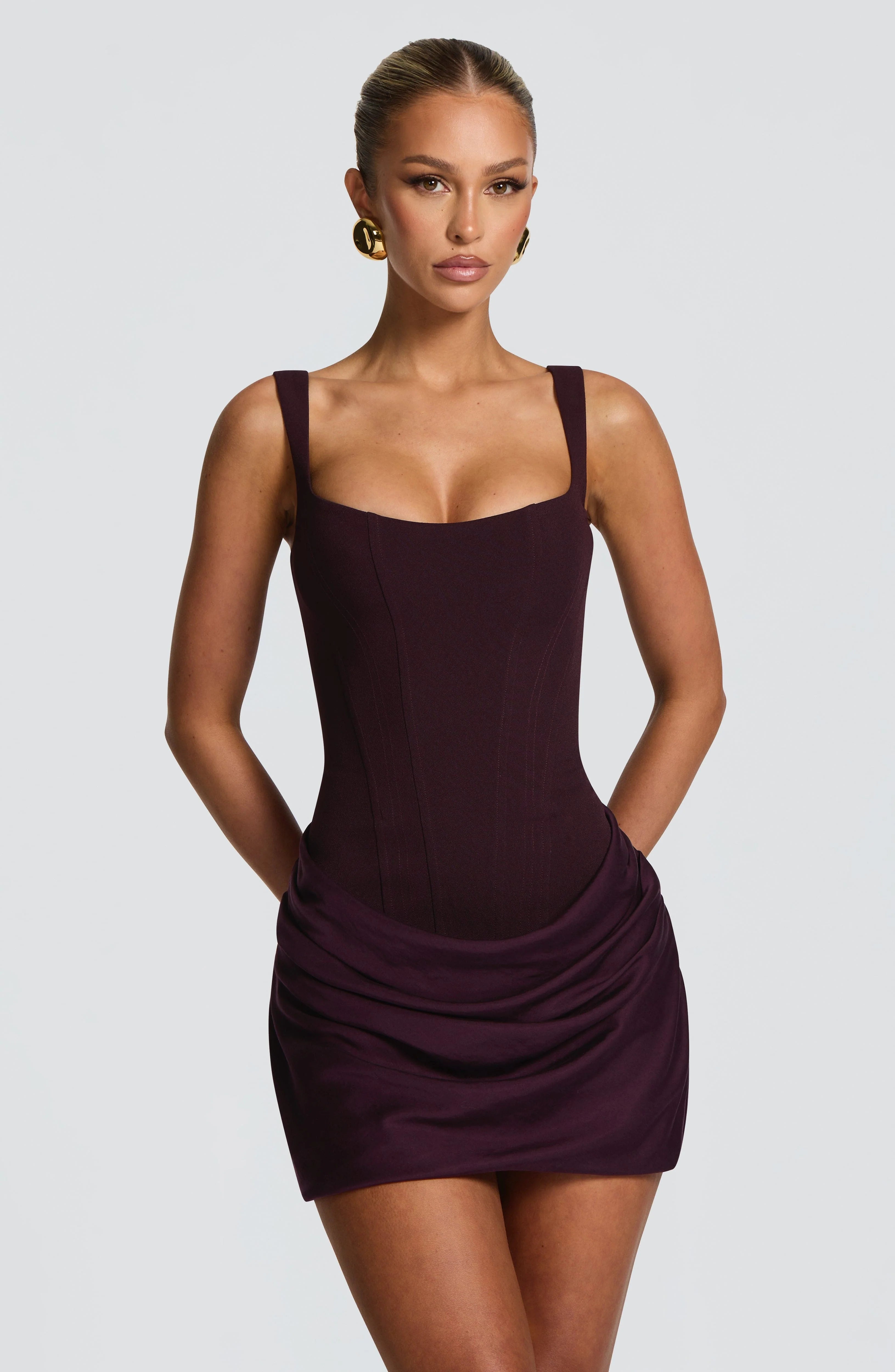 Amelie Ruched Mini Dress