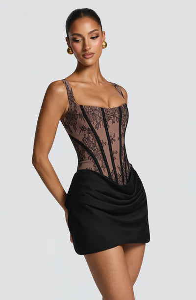 Amelie Ruched Mini Dress