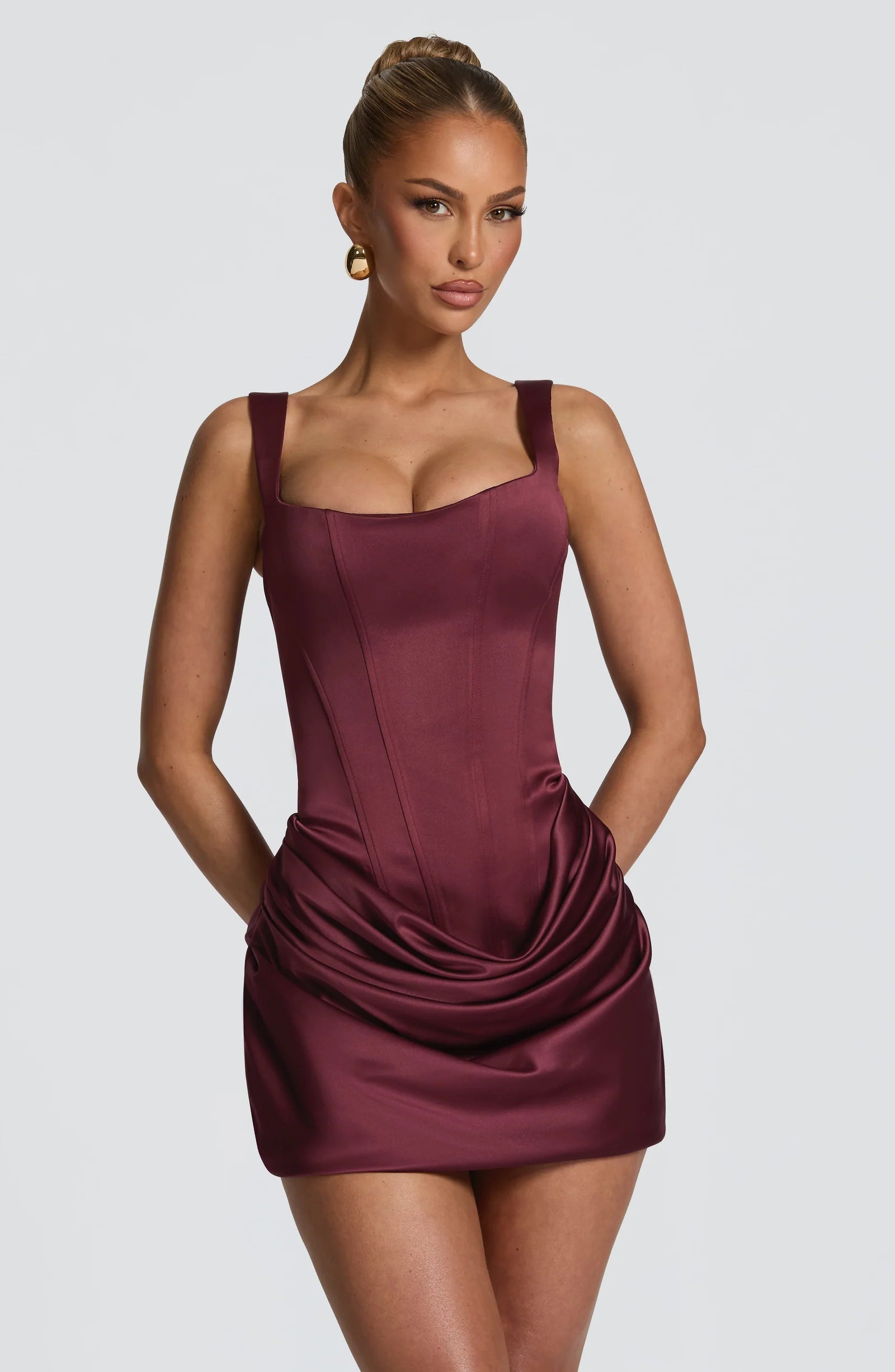 Amelie Ruched Mini Dress