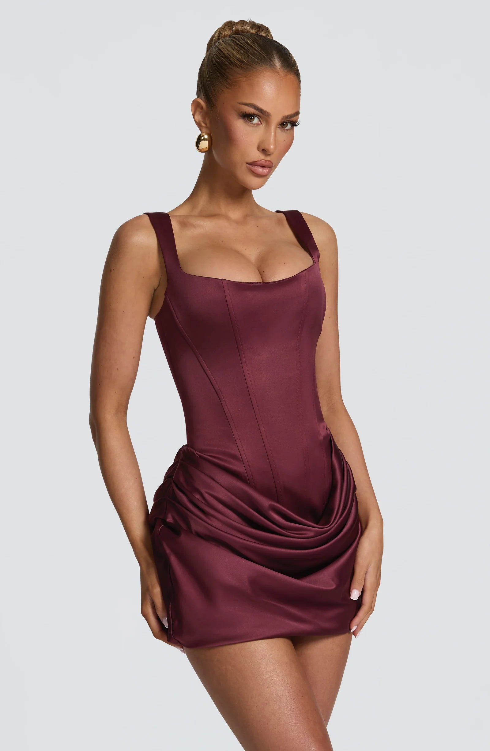Amelie Ruched Mini Dress