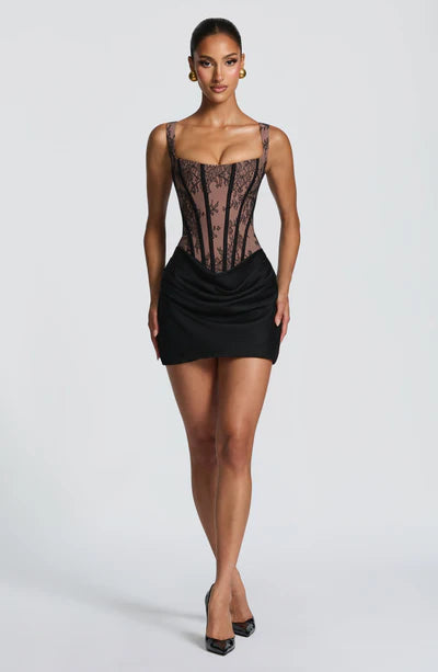 Amelie Ruched Mini Dress
