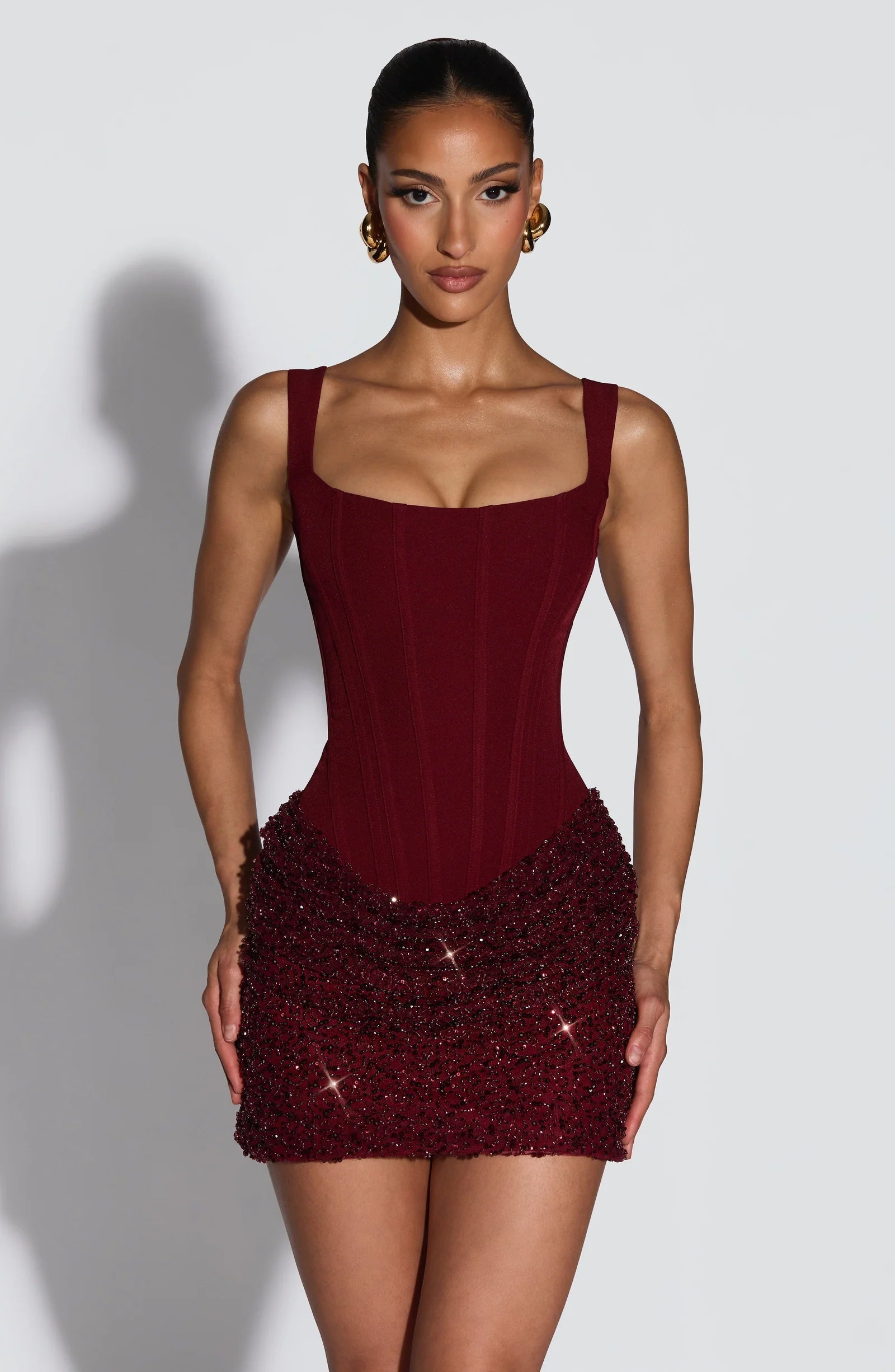 Amelie Ruched Mini Dress