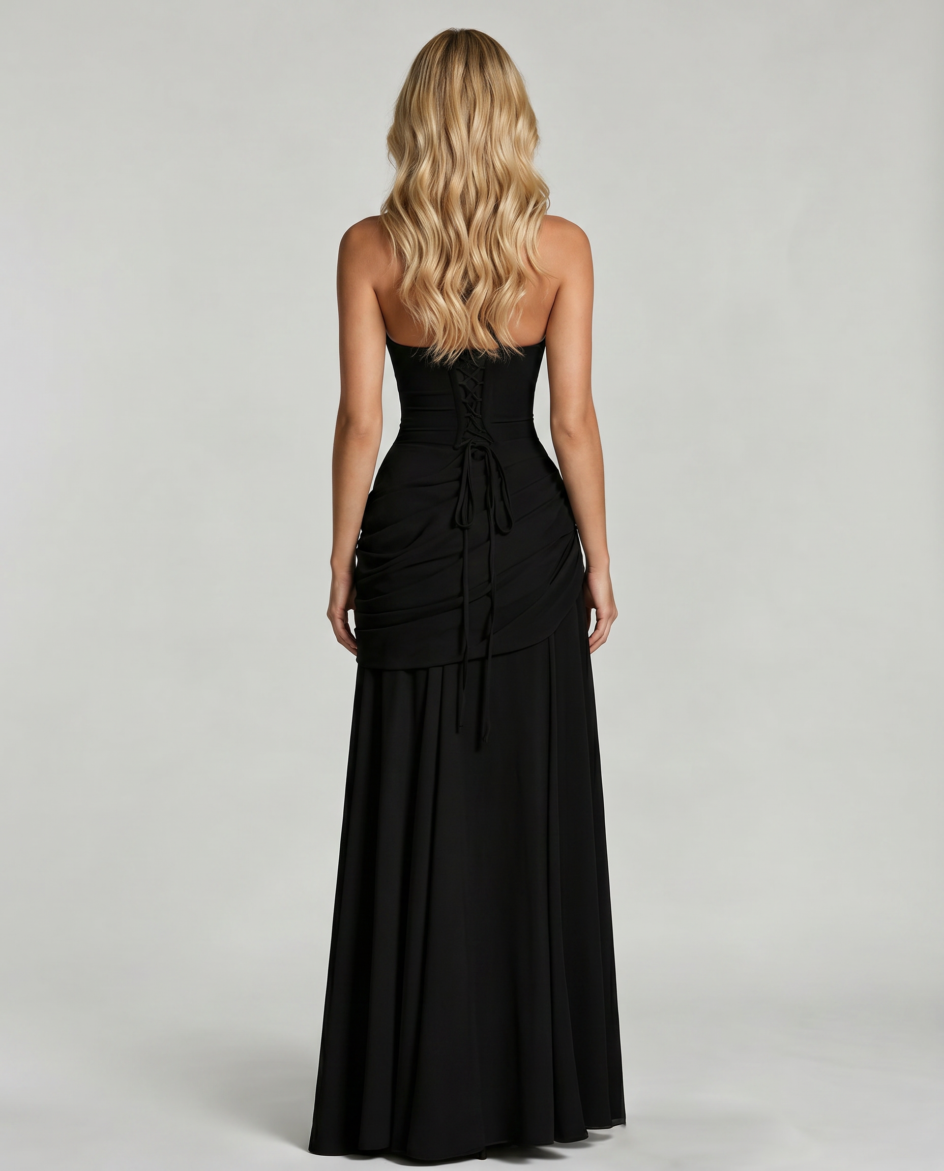 Women's maxi dress with cowl neckline