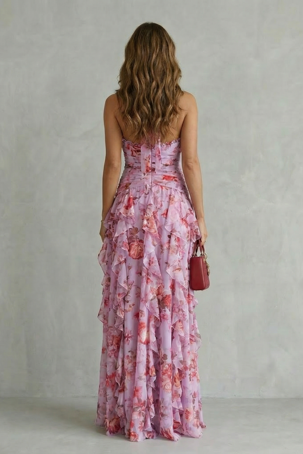 Women's maxi dress with halter