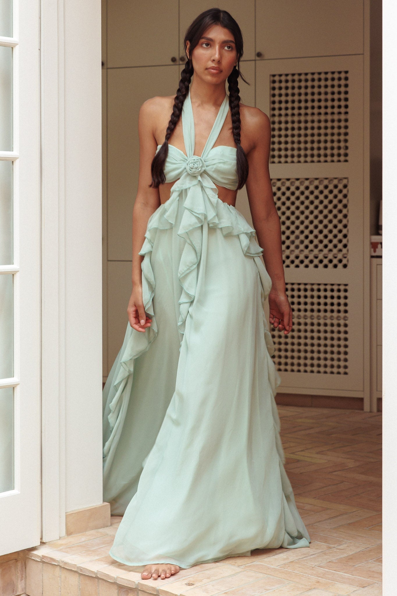 Madeleine Rosette Maxi Dress
