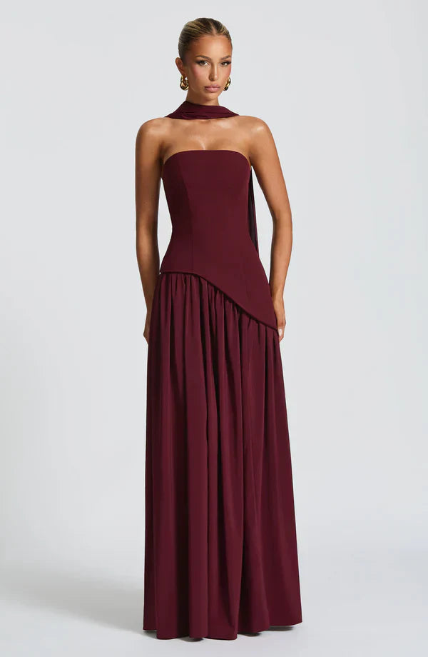 kylie burgundy dress Kylie bridesmaid dress